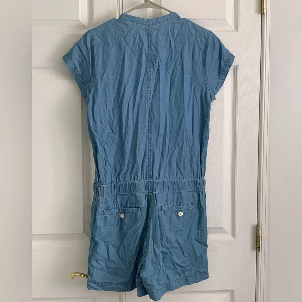 J CREW 100% Women’s Chambray Cotton Romper Size: 6